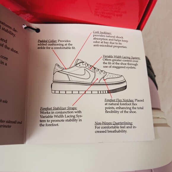 Nike Air Jordan 1 Elevate Low, New with Box, Iced Lilac/Black, Women's Size 9.5 - Picture 9 of 16